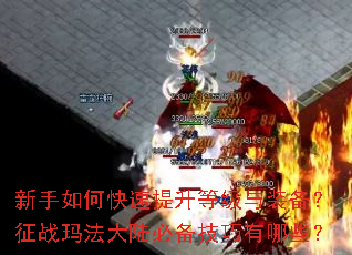 新手如何快速提升等级与装备?征战玛法大陆必备技巧有哪些? 新手如何快速提升等级与装备?征战玛法大陆必备技巧有哪些?