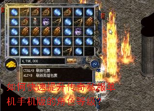 如何快速提升传奇私服单机手机版的角色等级? 如何快速提升传奇私服单机手机版的角色等级?