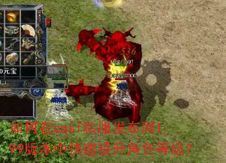 如何在cqsf私服发布网1.99版本中快速提升角色等级? 如何在cqsf私服发布网1.99版本中快速提升角色等级?
