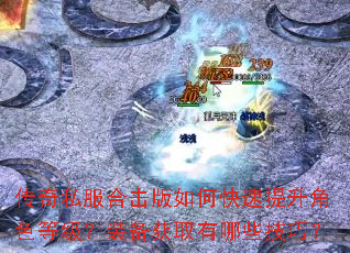 传奇私服合击版如何快速提升角色等级?装备获取有哪些技巧? 传奇私服合击版如何快速提升角色等级?装备获取有哪些技巧?