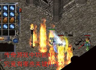 ������Ϸ�й���NPC��������Щ�ؼ���;��