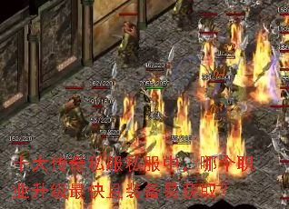 十大传奇私服私服中,哪个职业升级最快且装备易获取? 十大传奇私服私服中,哪个职业升级最快且装备易获取?